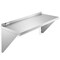 KUTLER Stainless Steel Shelf, NSF Commercial Wall Mount Shelves with Backsplash, Floating Metal Shelving for Restaurant, Kitchen, Home, Garage